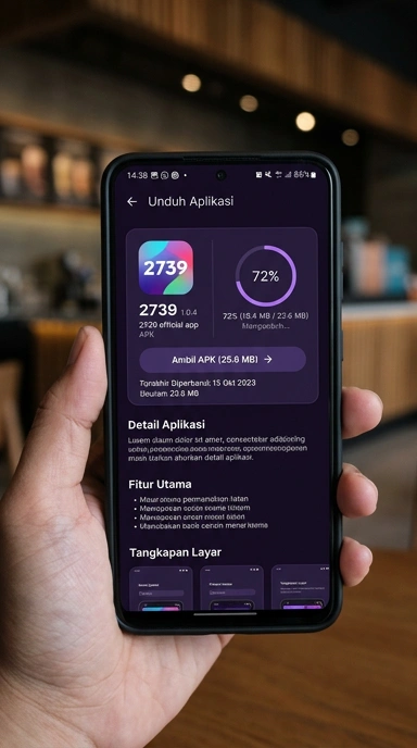 Tampilan halaman APK 2739