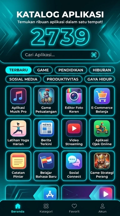 Tampilan katalog aplikasi 2739